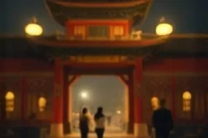 长夜列车雨夜站台列车进站的悬疑画面