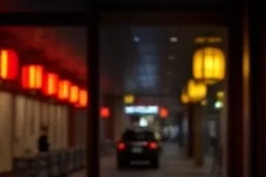 第七个夏天里少年骑车穿过林荫道